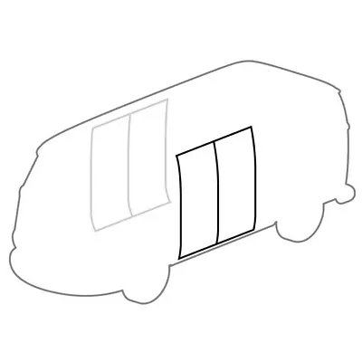 VW Camper Splitscreen Bus Cargo Door Seal Kit (9 Pieces) • $70.09
