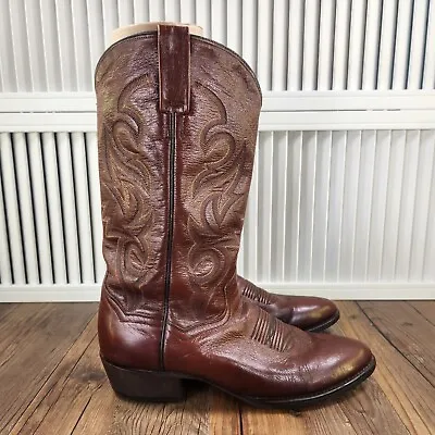 Dan Post Milwaukee Mens Size 9D Brown Leather Cowboy Western Ranch Boots DP2111R • $79