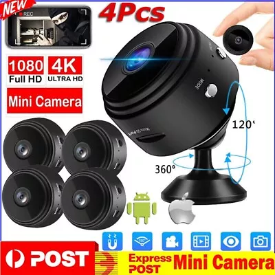 $4.59 • Buy Mini Wifi Wireless IP Security Camera 1080P HD Network Monitor Hidden Spy Cam AU