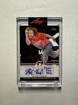 Kyle Troup 2023 Leaf PBA Tour Fear The Fro Inscription Rookie Card RC Auto /400 • $29.95