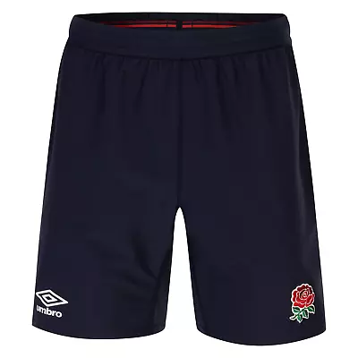 Umbro England Rugby Mens Replica Alternate Shorts | Navy | 2023/24 • £25