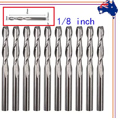 10x Router Kit 3mm  1/8  (3.175mm)  End Mill CNC Upcut Spiral HSS Drill Bit • $19.99