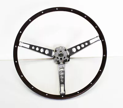 NEW 1965-1966 Ford Mustang Pony Steering Wheel Original Look Woodgrain Deluxe • $199.95