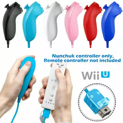 1 Nunchuck Wii Nunchuk Video Game Controller Remote For Wii & Wii U Remote • $13.99