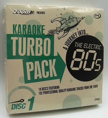 Zoom Karaoke 80s Turbo Pack - Volume 1 To 10 - 192 Karaoke Tracks On CD+G • £12.95