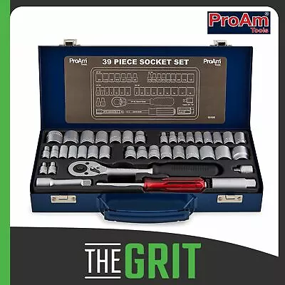 ProAm By KC Tools 39pc 1/4  & 3/8  Dr AF & Metric Socket Set - 10100 • $99