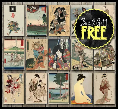Vintage Classic Japan Japanese Fine Art Posters - A4/A3/A2/A1 • £14.95