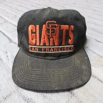 Vintage 90s San Francisco Giants Big Logo Snapback Hat Cap • $59.99