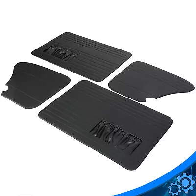 Front & Rear Door Panel Set Black W/ Pocket For Volkswagen Beetle 1965-1977 • $129