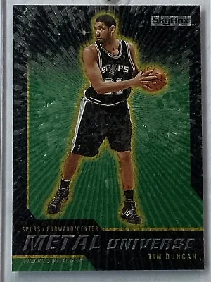 Tim Duncan 2008 09 Skybox Metal Universe Precious Metal Gems Green PMG #2/10 HOF • $24000