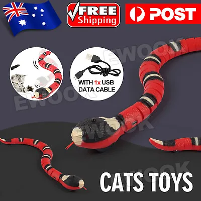 $19.95 • Buy Pet Cat Toy Smart Sensing Snake Toys Cats USB Charging Electron Interactive Toy