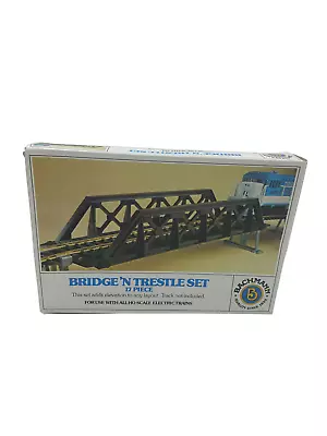 Bachmann Item No. 46225 17 Piece Bridge'N Trestle Set HO Scale Electric Trains • $16.95