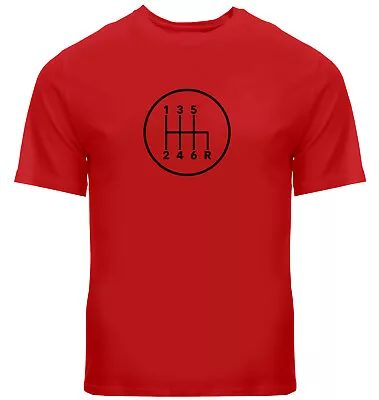Manual Transmission Shift Pattern 6 Speed Stick Shirts Mens Unisex Tee T-Shirt • $13.87