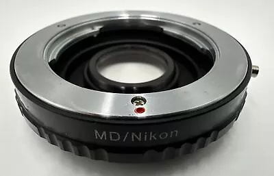 MD-Nikon Minolta MD MC Lens To Nikon F AI Camera Adapter Ring With Focus Glass • $28.50