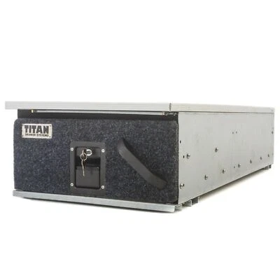 $229 • Buy Titan Single Rear Drawer 1300mm 4WD UTE SUV Outdoor Tools Food Storage Lockable