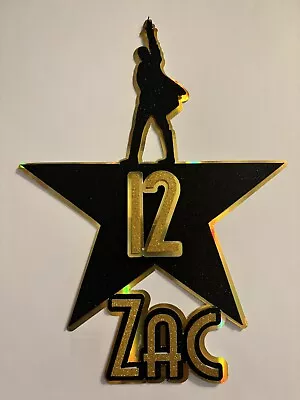 Hamilton The Musical Inspired Cake Topper. Layered Glitter Personalised • £6.99