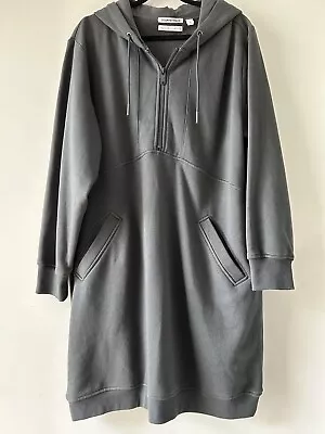 COUNTRY ROAD Size M (12) Graphite Long Hoodie Dress - Light Fleece • $49