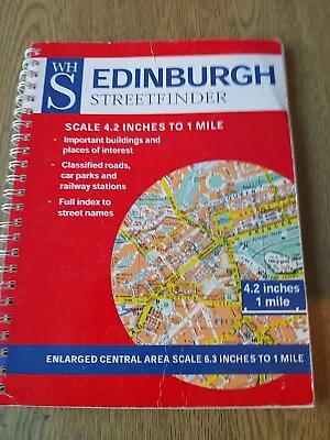 W H Smith Edinburgh Street Finder 4.2 Inches To Mile PB Dated 1999 • £4.99