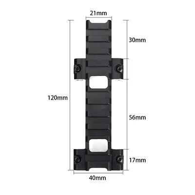 Tactical MP5 Picatinny Weaver Top Rail Mount Base Laser Sight Scope Mo FtJ Nu • £7.44