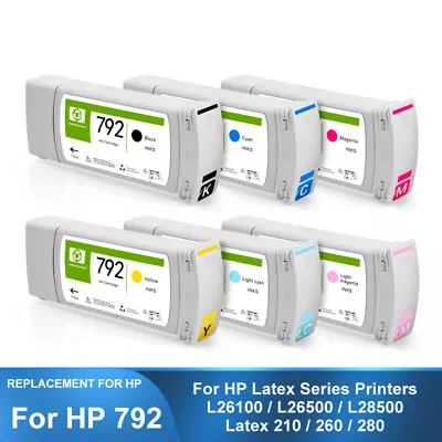 6Color/set Ink Cartridge For HP792 For HP L26100 L26500 L28500 Latex 210 260 280 • $650