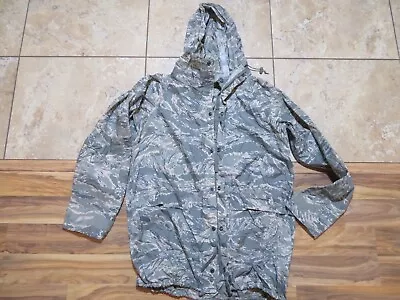 Military Improved Raunsuit Parka Tiger Stripe Camo Green Weather Repel S Orc Ind • $34.99