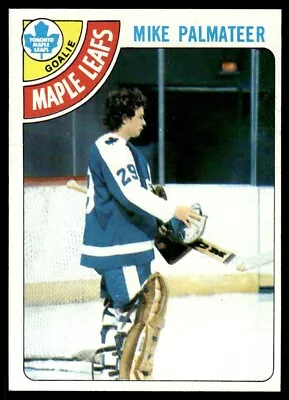 1978-79 Topps Hockey Card Mike Palmateer A Toronto Maple Leafs #160 • $3