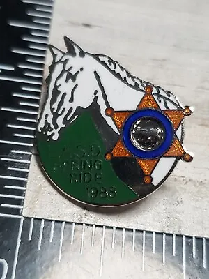 1988 LASD Posse Los Angeles County Sheriffs Deptartment Spring Posse Ride Pin Jx • £14.48