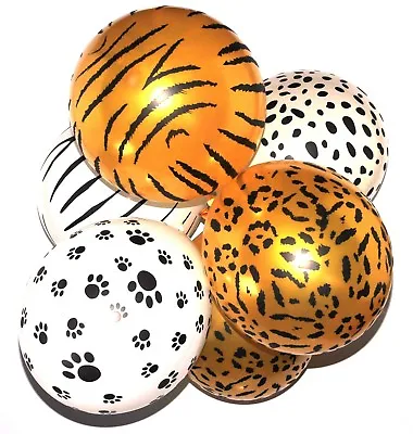 Pack Of 10 - Safari Animal Print  12  Latex Balloons Animal Patterns Designs • £5.66