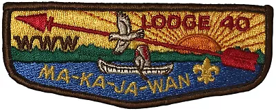 Ma-Ka-Ja-Wan Lodge 40 Northeast Illinois Council IL S13c Flap BRN Bdr (YX406) • $8.95