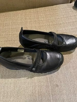 Merrell Plaza Bandeau Black Leather Mary Jane Shoes Women's Size 7.5 • $32.99