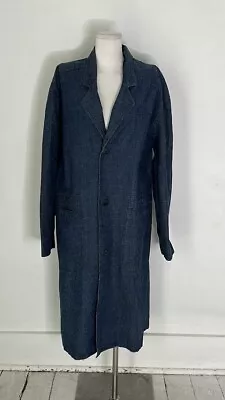 Vintage NWT Missoni Sport Oversize Cotton Linen Denim Duster Jacket • $150