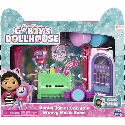 Gabbys Dollhouse Daniel James Catnips Groovy Music Room Furniture & Figure • $24.72