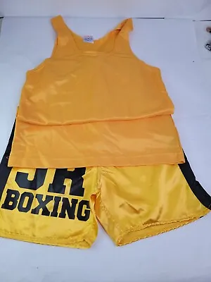 VTG Everlast Yellow Boxing Exercise Set  Shorts & FBT Top  Size 10-12 • $27.99