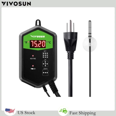 $19.99 • Buy VIVOSUN Digital Temperature Controller Thermostat Control For Seedling Heat Mat