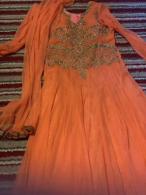 £29.99 • Buy Indian Pakistani Readymade Suit Anarkali Style Kurta Long Dress Gown