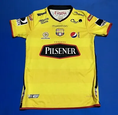 Marathon Barcelona Sc Ecuador Mens Soccer Jersey Home Kit 2017 Yellow M • $30.99