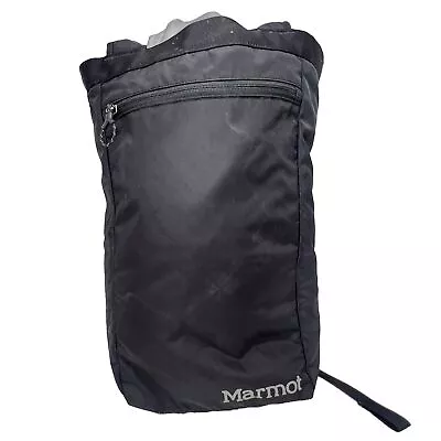 Marmot Backpack Urban Hauler Medium Bag Black Cinch Closure Grocery • $35