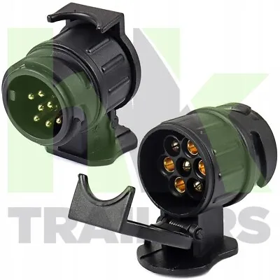 £6.95 • Buy 13 To 7 Pin Trailer Light Adapter, Converter, Adaptor, 12N Car, Caravan, Maypole