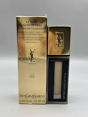 YSL Le Teint Encre De Peau Fusion Ink Foundation B10 SPF18 Beige 25ml • £17.95