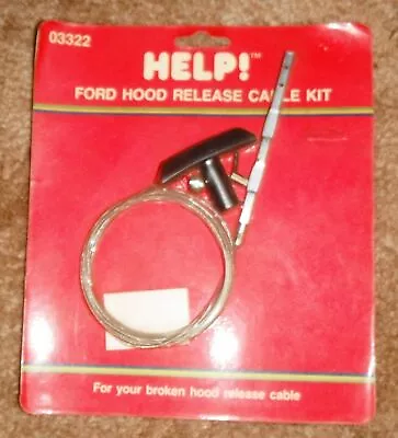 Help 03322 Hood Release Cable Kit For 1975-1986 Ford & Mercury Cars & Trucks • $10