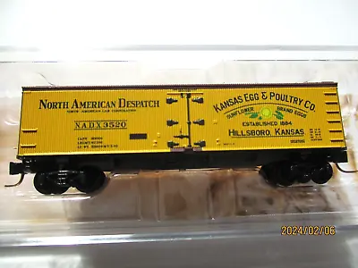 Micro-Trains # 51800862 Kansas Egg & Poultry 40' Wood Reefer Z-Scale • $24.86