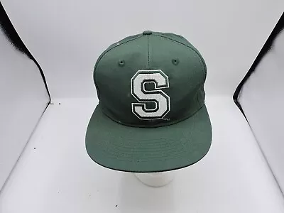 Vintage Michigan State Spartans Snapback Hat Cap Official Collegiate Front Row • $14.99