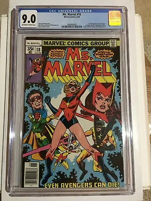 MS. MARVEL #18 (1978) CGC 9.0 1st Full App. Mystique  Avengers MCU Series HOT 🔥 • $224