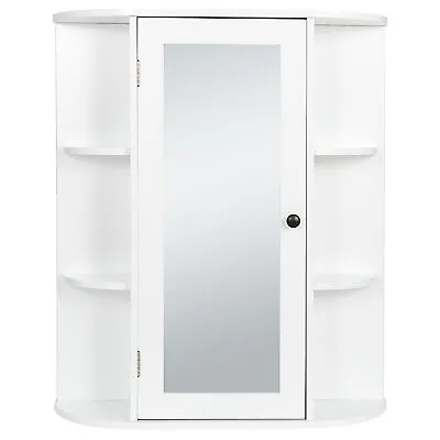 Bathroom Cabinet  Wall Mount Medicine Cabinet With Mirror Shelf Single Door • $35.59