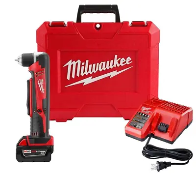 Milwaukee 2615-21 M18 Cordless Lithium-Ion Right Angle Drill Kit W/battery • $275