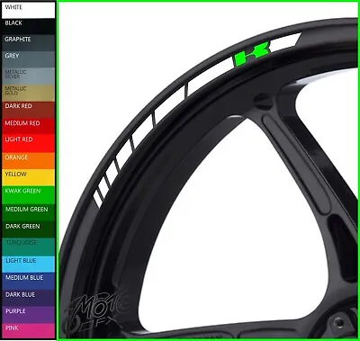 Kawasaki Wheel Rim Stickers Decals - 20 Colors - Ninja Zx6r Zx10r Er6 Versys Z  • £9.98