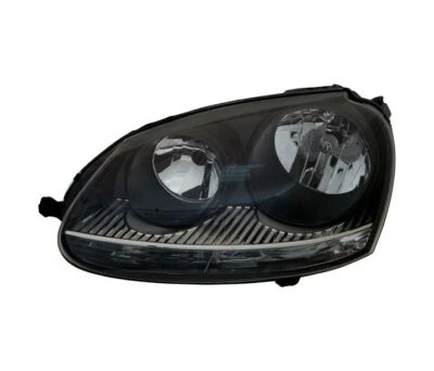 Vw Golf 5 2003-2009 Black Vp697l Left Headlight Rht  • $146.74