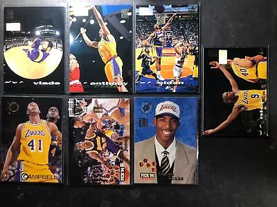 Los Angeles Lakers Topps Stadium Club (7) FIRST 1st DAY ISSUE DIVAC VAN EXEL RC • $6.99