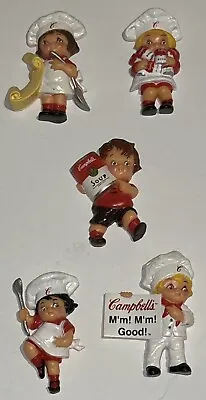 Vintage Lot 5 Campbell’s M’m M’m Good 1995 CSC Chef Kid Can Refrigerator Magnets • $18.99