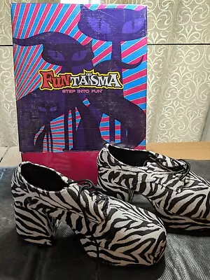 Funtasma 70's Disco Dance Platform Jazz ZEBRA FER JAZZ 02/ZB/FUR SIZE (L) • $59.99